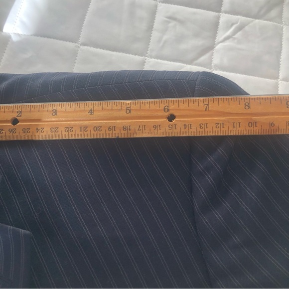 CARAVELLI YTALY Blazer Black Striped Blazer Sport Coat 3 Button men’s Sz 38S 32W - Picture 15 of 16